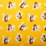 Camelot - PRIVILÈGE - Licensed Cotton Print - Princess Disney - Bella cercle - Yellow