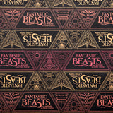 Camelot - PRIVILÈGE - Licensed Cotton Print - Fantastic Beasts - Geometric logo - Multicolor