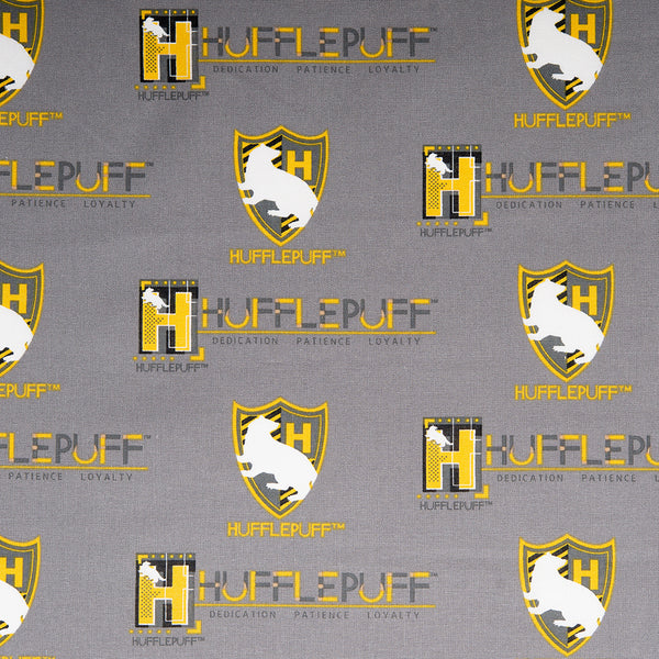 Camelot - PRIVILÈGE - Licensed Cotton Print - Harry Potter - Banner - Grey / Yellow