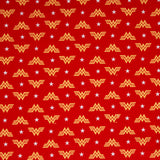 Camelot - PRIVILEGE - Coton imprimé sous licence - Wonder Woman - Logo - Red