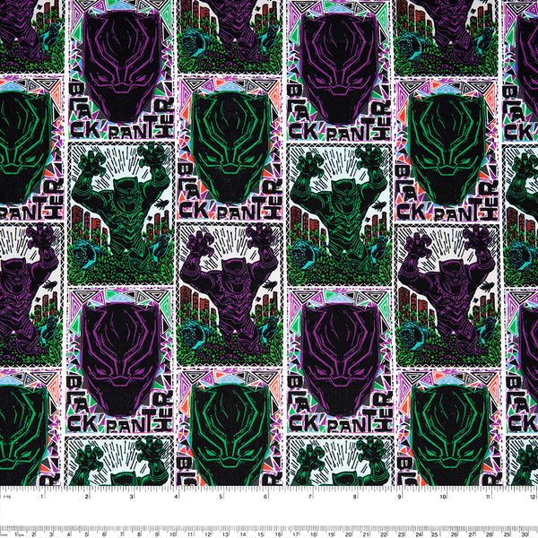 Camelot - PRIVILÈGE - Licensed Cotton Print - The black Panther - Box - Multicolour