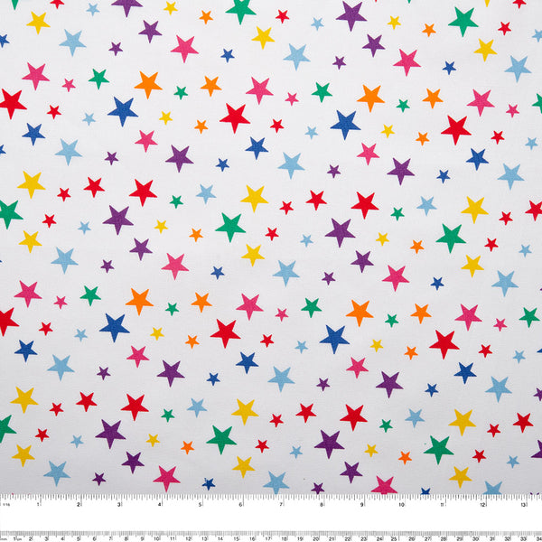 Just Basic - Stars - White / Multicolor