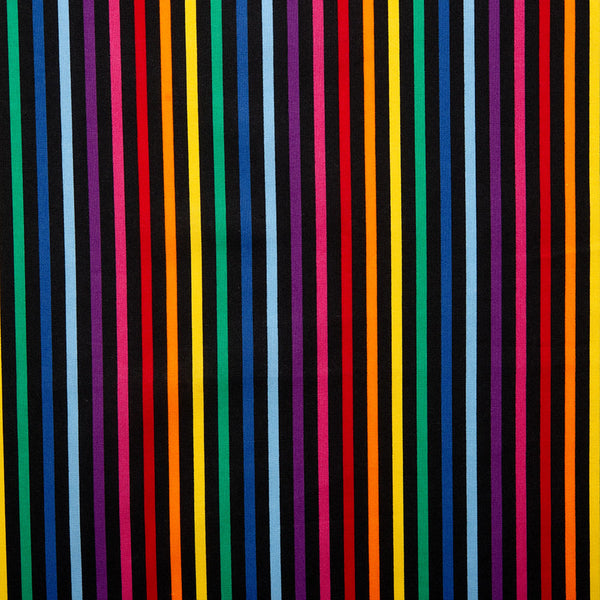 Just Basic - Stripes 1 - Black / Multicolor