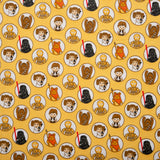 Licensed Flannelette Print - Star Wars - Cercle - Yellow