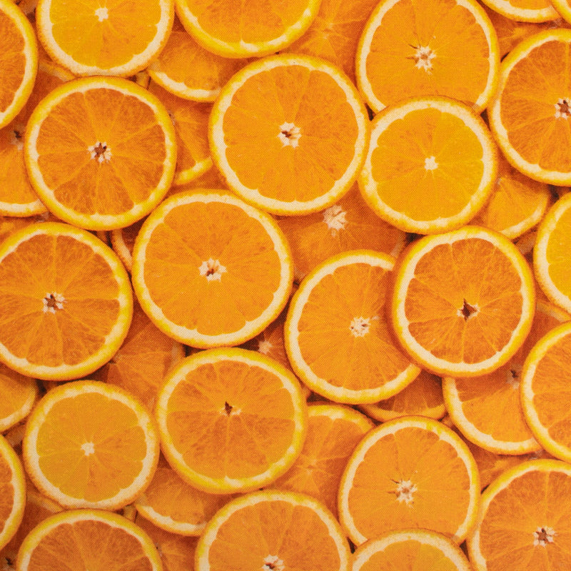 FRUIT STAND Printed Cotton - Oranges