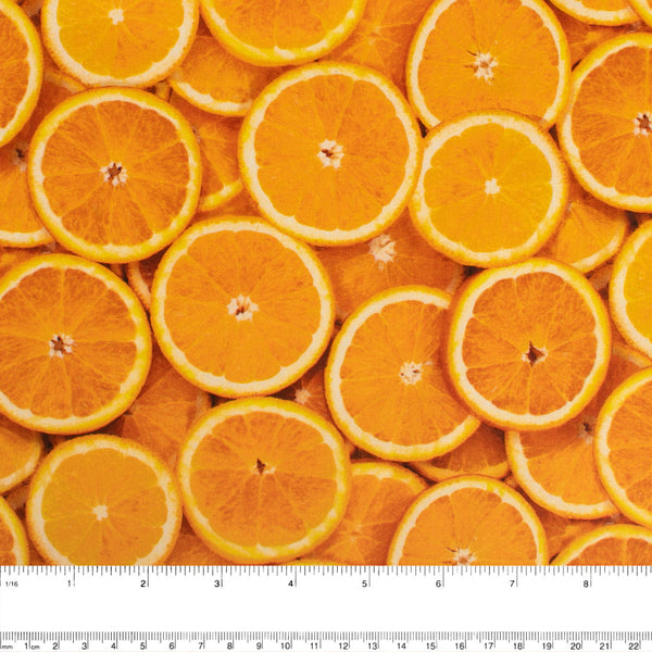 FRUIT STAND Printed Cotton - Oranges
