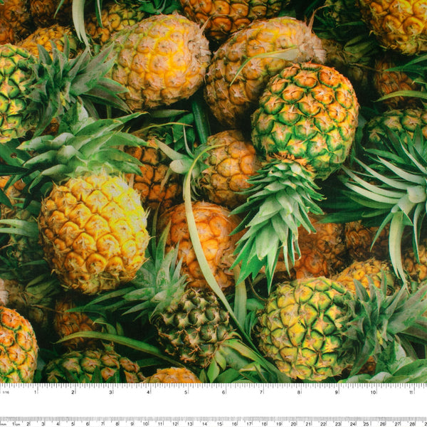 FRUIT STAND Printed Cotton - Pineapples