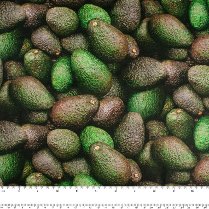 FRUIT STAND Printed Cotton - Avocados