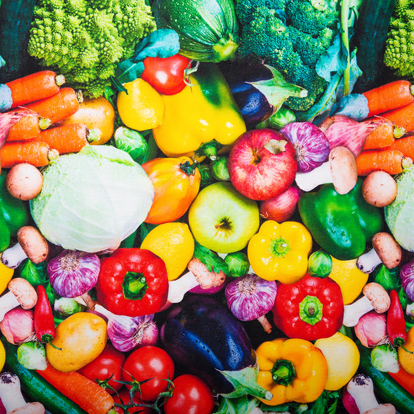 VEGETABLE GARDEN Printed Cotton - Vegetable mix - Multicolour