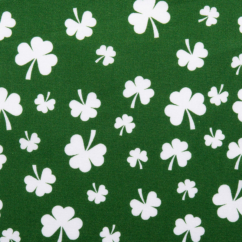 SAINT PATRICK Cotton print - Clover - Green