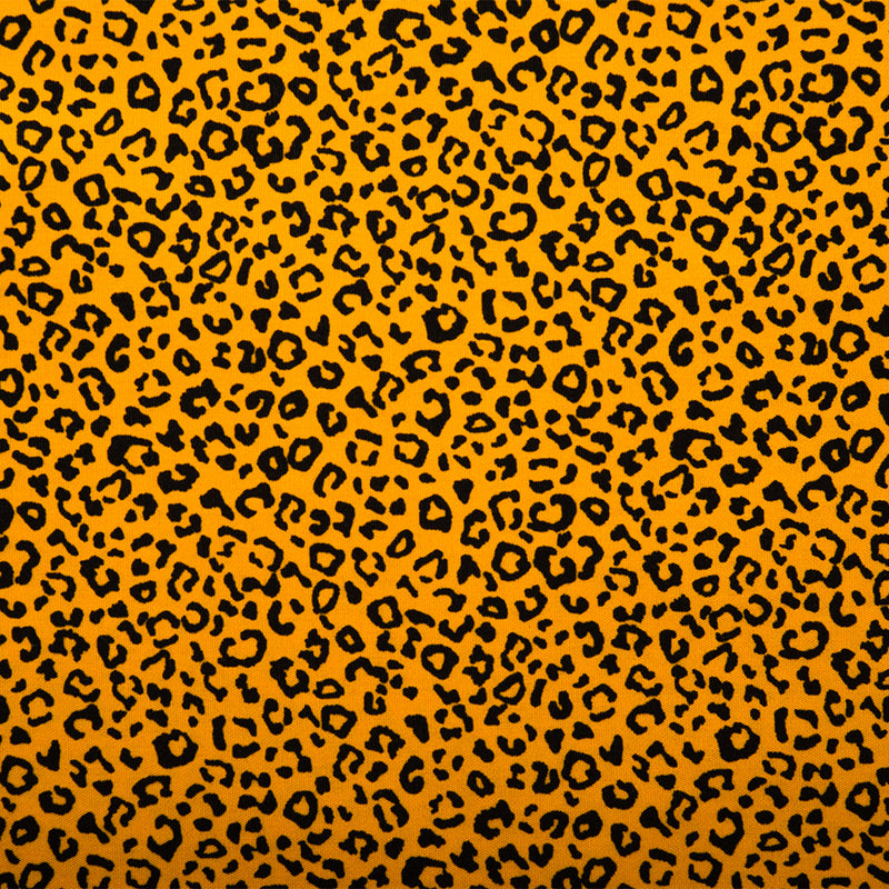 NOVELTY Cotton print - Leopard - Mustard