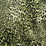 NOVELTY Cotton print - Leopard - Foliage