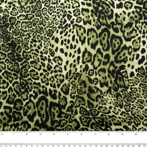 NOVELTY Cotton print - Leopard - Foliage