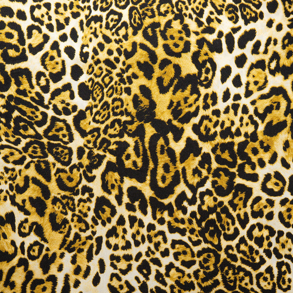 NOVELTY Cotton print - Leopard - Honey