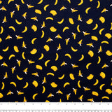 NOVELTY Cotton print - Banana - Navy