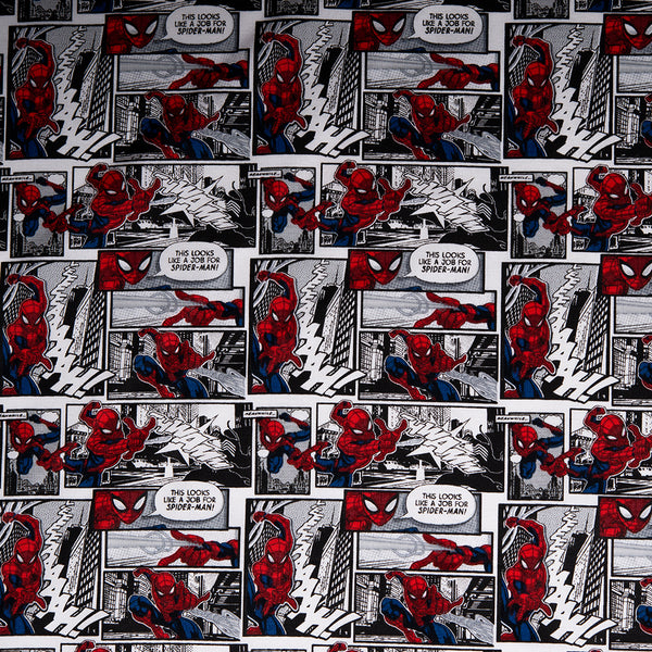 Mini Spider-Man Grey - Marvel- 100% Cotton Fabric