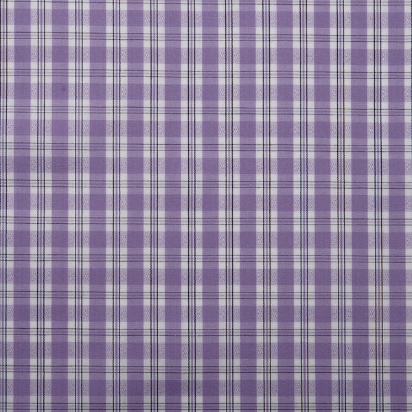 TRADITION Polyester cotton plaid - Lilac