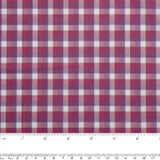 TRADITION Polyester cotton plaid - Pink / Purple