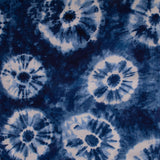 INDIGO DYED - Coton imprimé - Yeux de chat - Bleu foncé