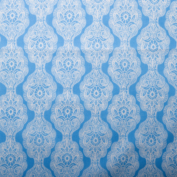 MAISON DES FLEURS - Coton imprimé - Traditionnel - Bleu pâle