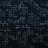 DIGITAL - Coton imprimé - formule de chimie - Noir