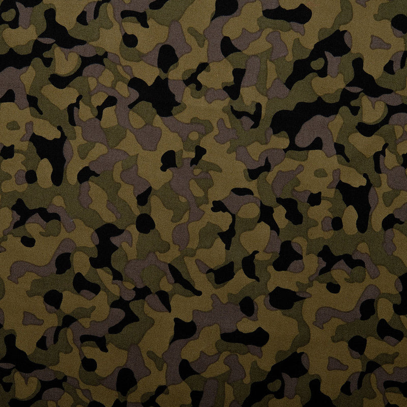 CLUB HOUSE Cotton print - Camouflage - Khaki