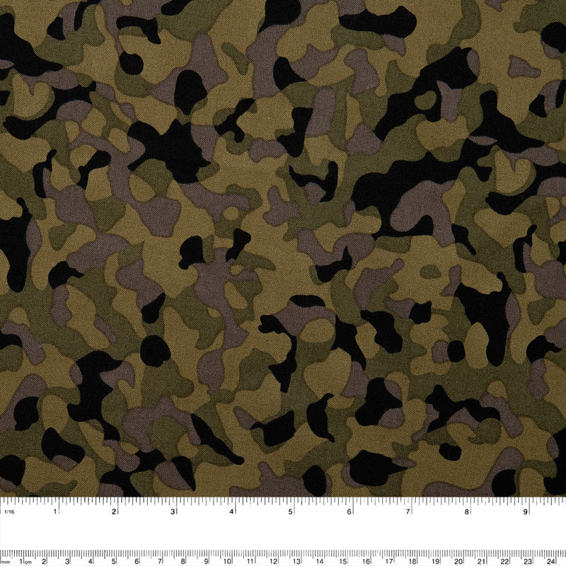 CLUB HOUSE Cotton print - Camouflage - Khaki