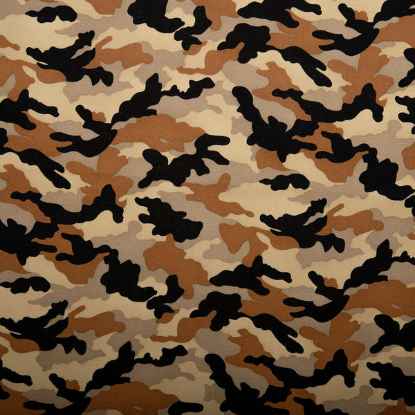 CLUB HOUSE - Coton imprimé - Camouflage - Beige