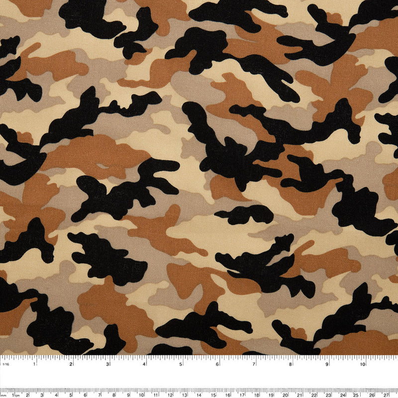 CLUB HOUSE Cotton print - Camouflage - Beige