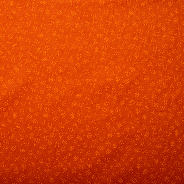 Coton imprimé BIO - Blé - Orange