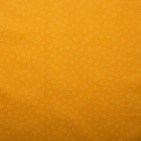 Coton imprimé BIO - Blé - Jaune