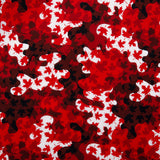 "I LOVE CANADA" - Coton imprimé - Camouflage / Feuille d'érable - Rouge
