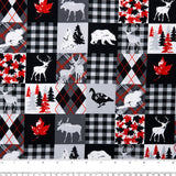 Printed Cotton - I LOVE CANADA - Box - Grey