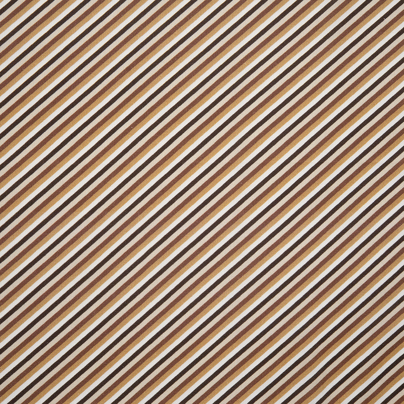 DISCOVER Printed Cotton - Digonals stripes - Brown