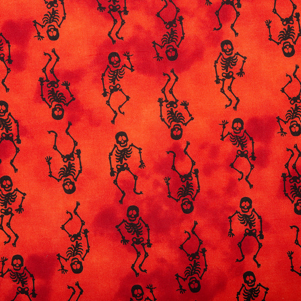 Halloween Fun Print - Skeleton - Red