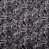 Coton imprimé - IMPROV - Spirale - Noir