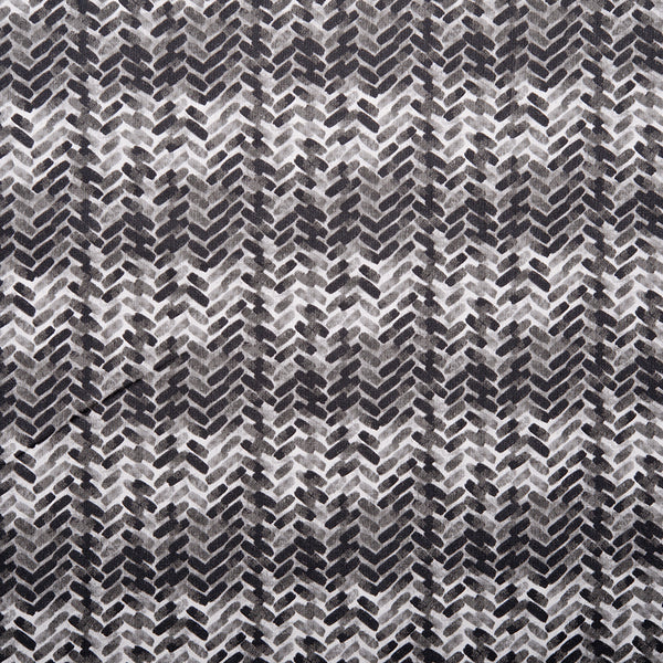 Printed Cotton - IMPROV - Basket weave - White