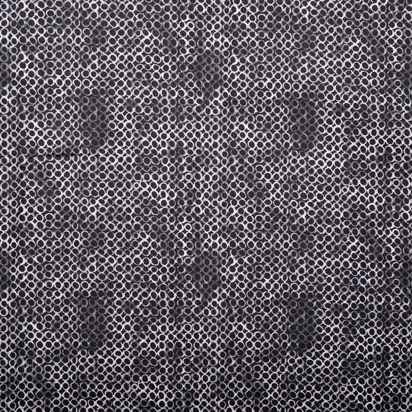 Printed Cotton - IMPROV - Cercles - Grey