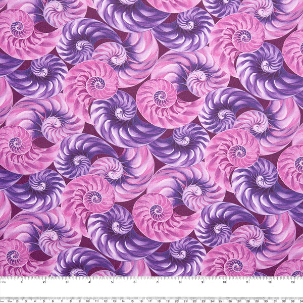 Digital Printed Cotton - NATURAL BEAUTIES - Eggshell - Pink
