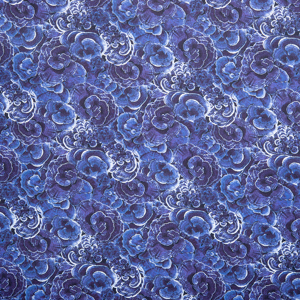 Coton imprimé numérique - NATURAL BEAUTIES - àcorce - Bleu