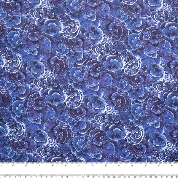 Coton imprimé numérique - NATURAL BEAUTIES - àcorce - Bleu