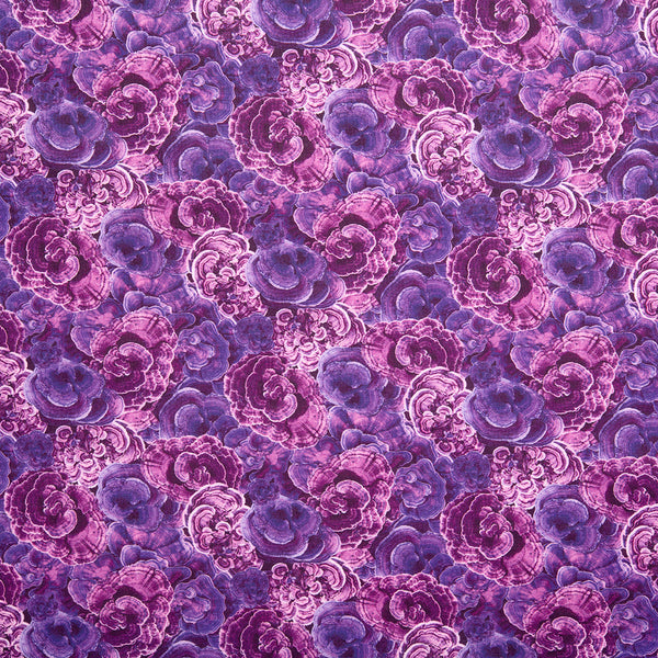 Digital Printed Cotton - NATURAL BEAUTIES - Bark - Purple