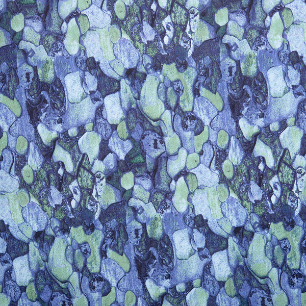 Digital Printed Cotton - NATURAL BEAUTIES - Abstracts - Blue