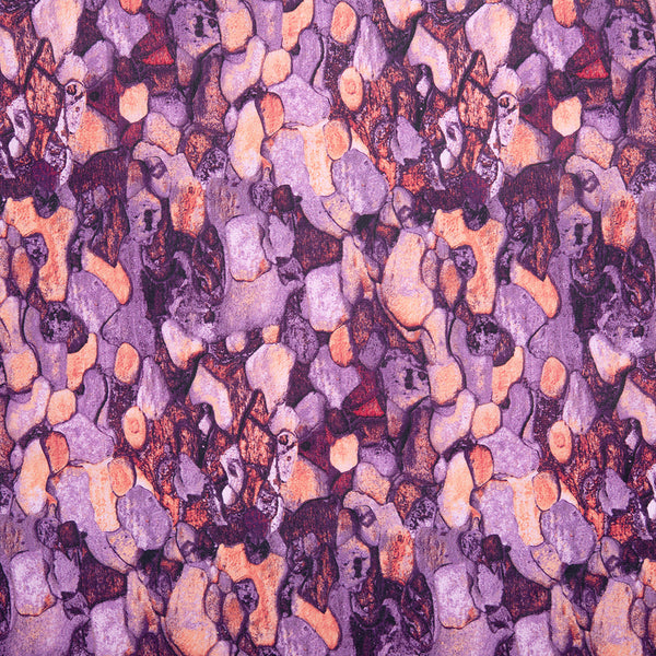 Digital Printed Cotton - NATURAL BEAUTIES - Abstracts - Purple