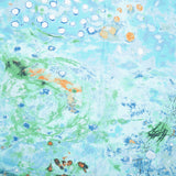 Coton imprimé numérique - SPOTTED GRAFFITI - àclaboussure - Turquoise