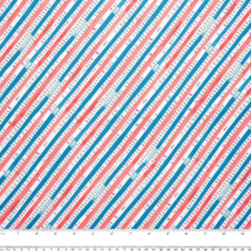 Stashbuster Cotton - WINDHAM - Diagonal stripe - blue
