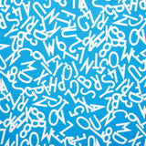 Stashbuster Cotton - WINDHAM - Letters - Blue