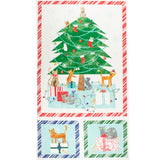 Stashbuster Cotton - WINDHAM - Panel Tree 10" x 44" (25cm x 112cm) - White