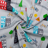 Stashbuster Cotton - WINDHAM - Buildings - Grey