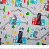 Stashbuster Cotton - WINDHAM - Buildings - Grey